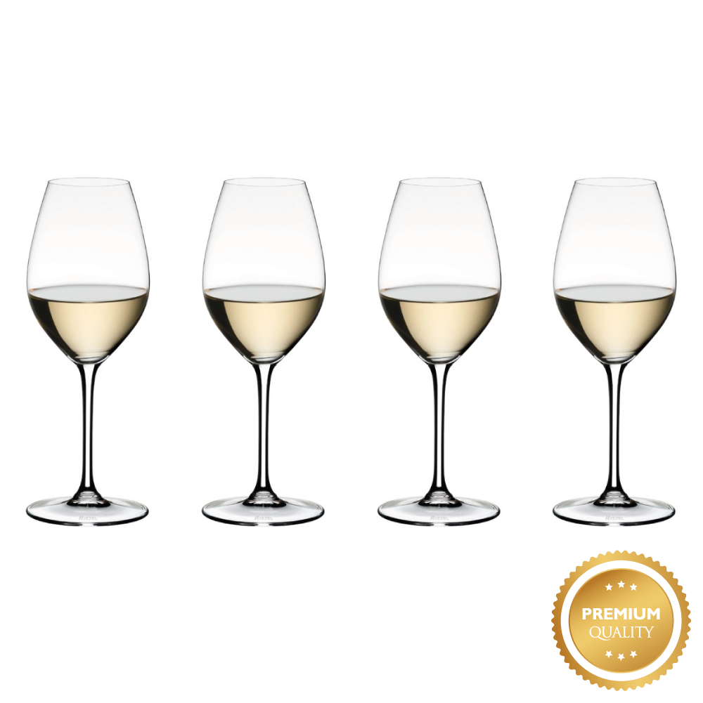 Pack de 4 copas Riedel personalizadas para vino blanco/cava