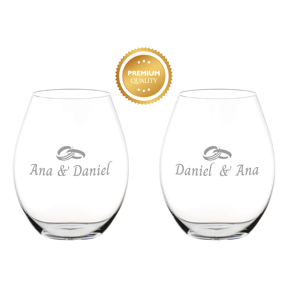 Pareja de copas Riedel personalizadas Tumbler